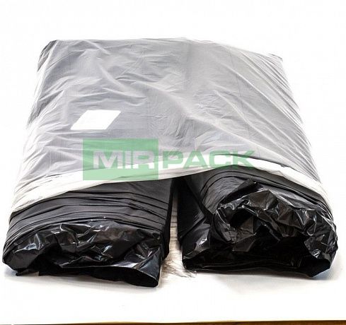 Мешки для мусора 180 литров, 120 мкм, ПВД, в пачках 50 шт., черные - Вид 4